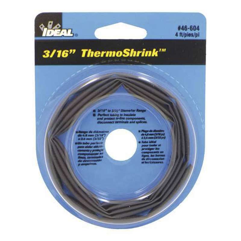 Thermo-Shrink® Polyolefin Straight Heat Shrink Tube with 0.205" Sleeve Diameter, 4' Long